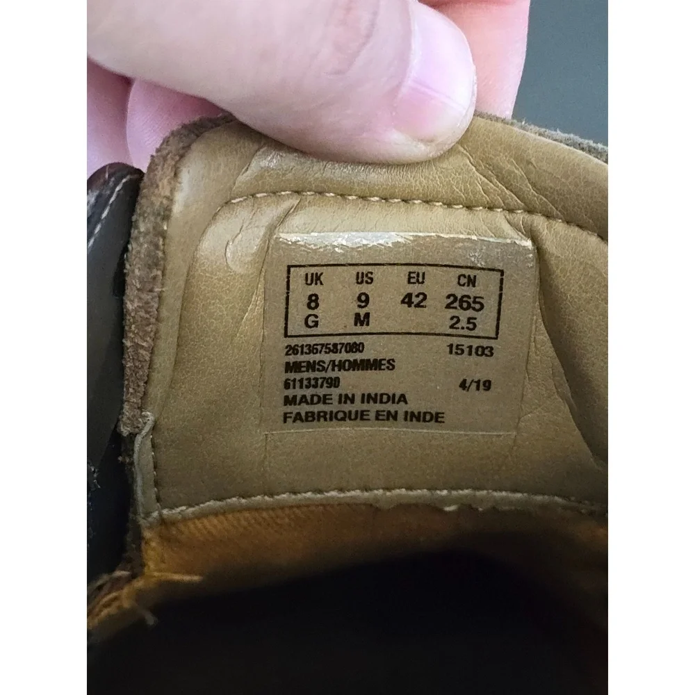 Clarks Unstructured Mens Leather Lace-Up Shoes Size 9